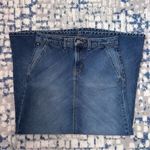 vintage 90s Polo Ralph Lauren bias denim maxi skirt